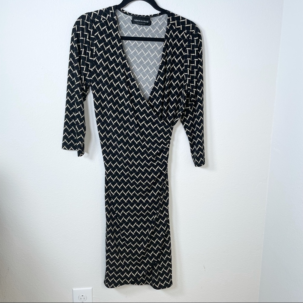 Connected Apparel Wrap Dress - Picture 10 of 10
